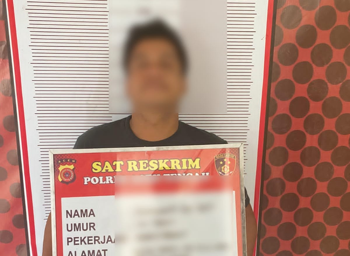 Pelaku Pengancaman Bersenjata Tajam di Aceh Tengah Akhirnya Ditahan