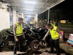 Polisi Sita 16 Motor Knalpot Brong Demi Jaga Ketertiban Lalu Lintas