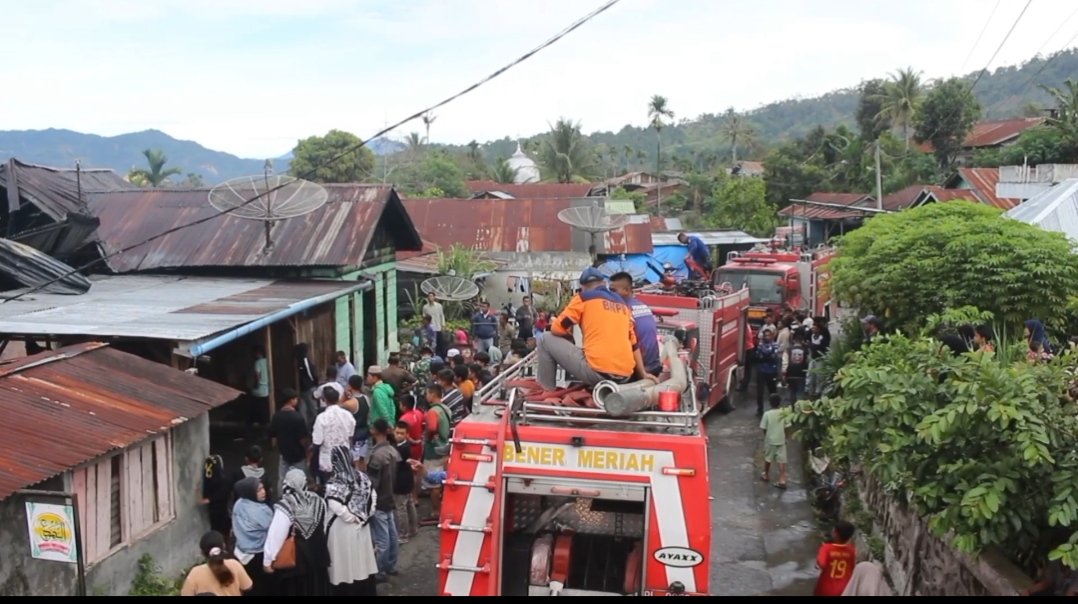 Polisi Selidiki Penyebab Kebakaran yang Hanguskan Lima Rumah di Bener Meriah