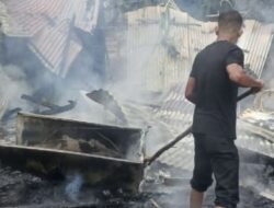 Satu Rumah di Gampong Leuhong Musnah Terbakar