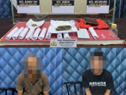 Ayah dan Anak Terlibat Kasus Narkoba, Polres Aceh Barat Sita 210 Gram Ganja