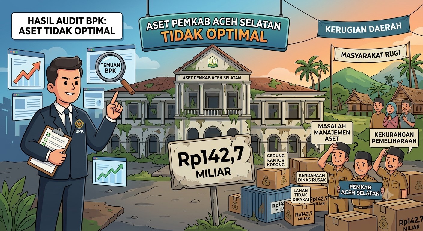 BPK Temukan Aset Rp142,7 Miliar Pemkab Aceh Selatan Terbengkalai