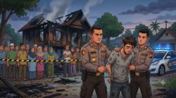 Rumah Warga Pidie Dibakar, Polisi Amankan Terduga Pelaku di Bireuen