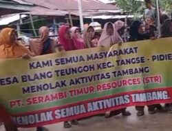 Warga Tangse Tolak Tambang, Desak Pemerintah Cabut Izin PT STR