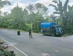 Demi Keselamatan, Portal dan Rambu Lalu Lintas Dipasang di Jalur Tajuk Enang-enang