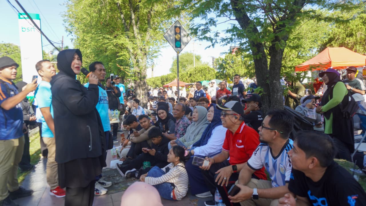CFD Banda Aceh Diwarnai Nobar Argentina Vs Swiss Bersama Wali Kota