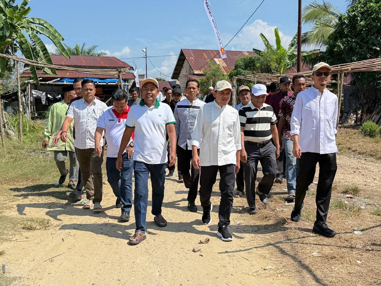 Jelang Gerindra Cup I, Dek Fad Cek Kesiapan Lapangan Sultan Daulat