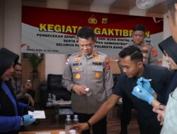 Polresta Banda Aceh Tes Urine dan Periksa Ponsel Personel Deteksi Pelanggaran