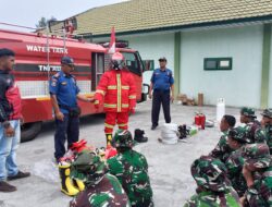 Simulasi Water Tank Perkuat Kesiapan TNI dan Damkar Hadapi Bencana