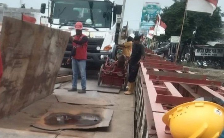 Jembatan Bailey Kutablang Kembali Ditutup untuk Perbaikan