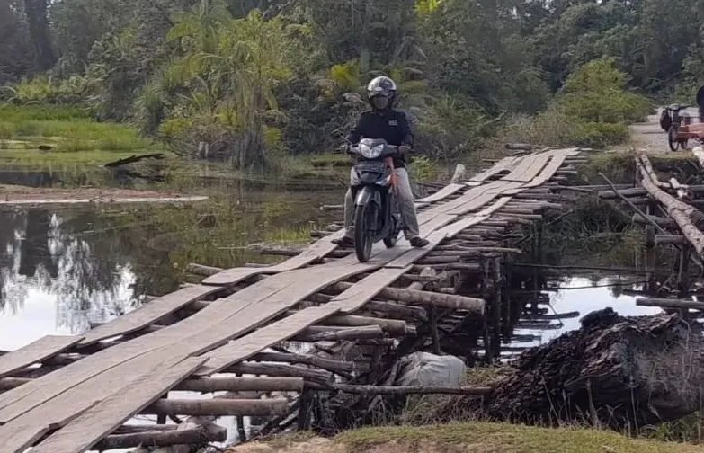 Jembatan lantai papan