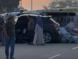 Dua Mobil Alami Kecelakaan di Tol Sibanceh