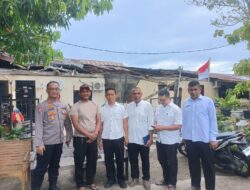 Polda Aceh Bantu Korban Angin Kencang, Empat Rumah Rusak Berat