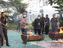 Kejari Lhokseumawe Musnahkan Barang Bukti 23 Perkara, Sabu Dominasi