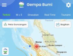 Gempa Sumatera Utara Dirasakan di Sejumlah Wilayah Aceh