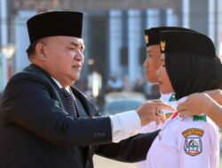 45 Paskibraka Aceh Tenggara Dikukuhkan untuk Upacara HUT Ke-81 RI
