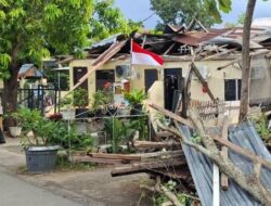 Lima Rumah Aspol Rusak Diterjang Angin Kencang