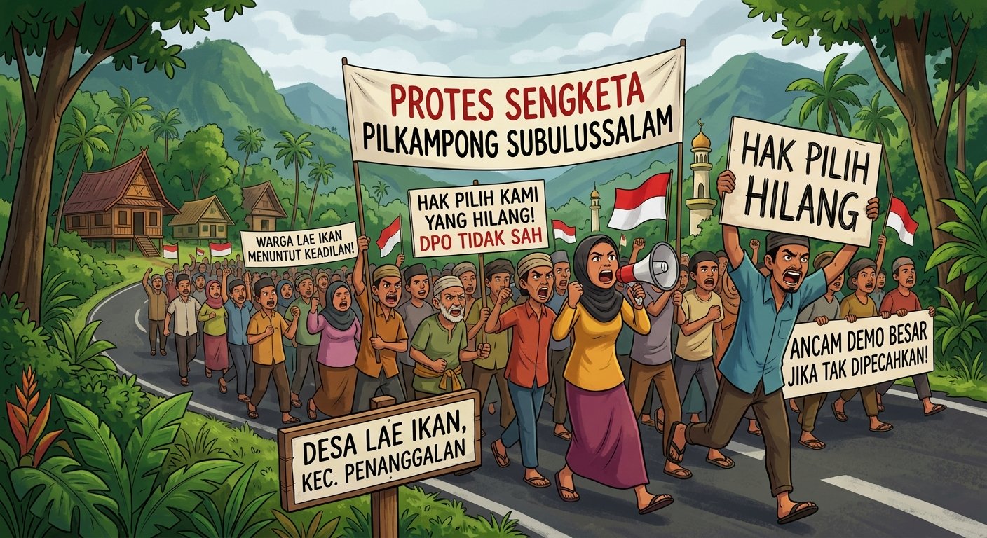 Sengketa Pilkampong Subulussalam: Hak Pilih yang Hilang, Warga Lae Ikan Ancam Demo