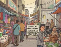 Lorong Jadi Lapak Dagang, Pemkab Aceh Besar Diminta Turun Tangan