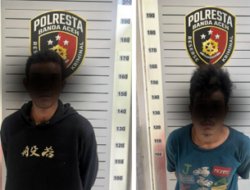 Curi Meteran Air, Dua Pria Ditangkap Jatanras Polresta Banda Aceh