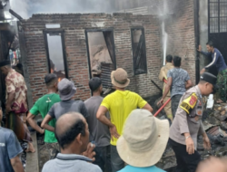 Diduga Korsleting Rice Cooker, Toko Kelontong di Lamtamot Terbakar