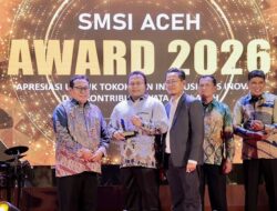 Zulkifli H. Adam Raih SMSI Aceh Award 2026 Bidang Pariwisata dan Ekonomi