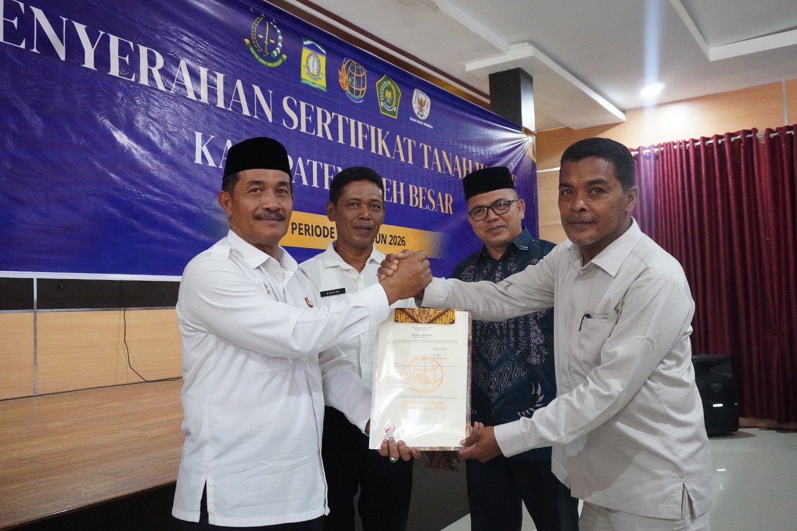 1 Tanah Wakaf Aceh Besar Sudah Bersertifikat, Target 200 Bidang Dikejar