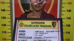 Diduga Curi Motor dengan Mencungkil Pintu Rumah, Pria di Aceh Tenggara Ditangkap