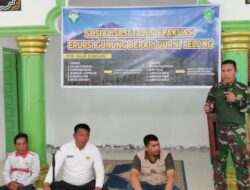 Antisipasi Erupsi Burni Telong, TNI Sosialisasikan Jalur Evakuasi kepada Warga