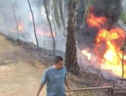 Sumur Minyak Tradisional di Aceh Timur Terbakar