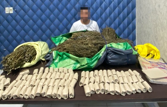 Polisi Tangkap Pria di Kaway XVI Bersama Barang Bukti Ganja 15 Kg