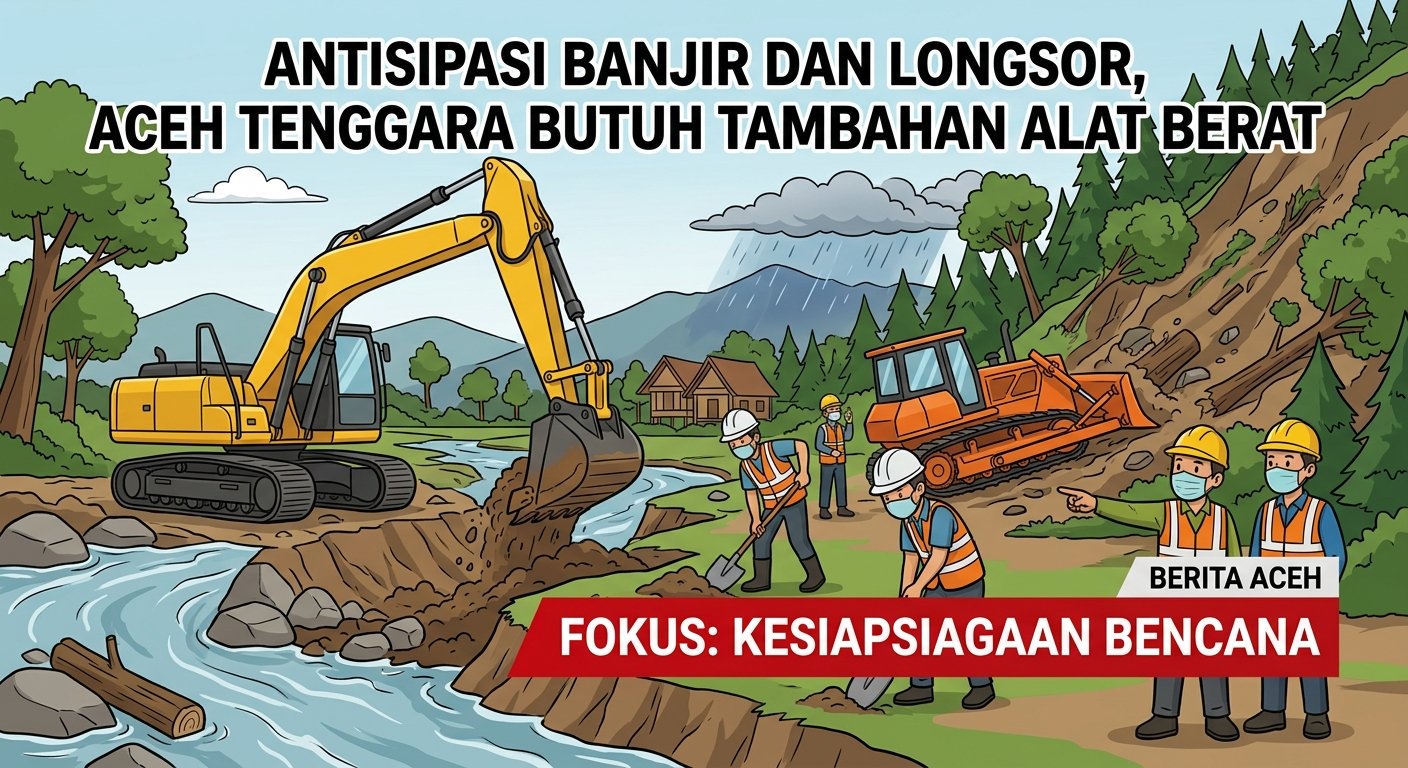 Antisipasi Banjir dan Longsor, Aceh Tenggara Butuh Tambahan Alat Berat