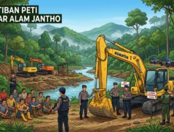 PETI di Cagar Alam Jantho Ditertibkan, 14 Orang dan 3 Ekskavator Diamankan