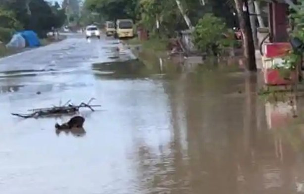 Krueng Peutoe Meluap, Dua Gampong di Lhoksukon Terendam Banjir