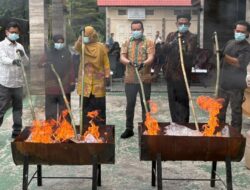33 Perkara Inkracht, Sabu 64,38 Gram dan Tuak 3 Liter Dimusnahkan