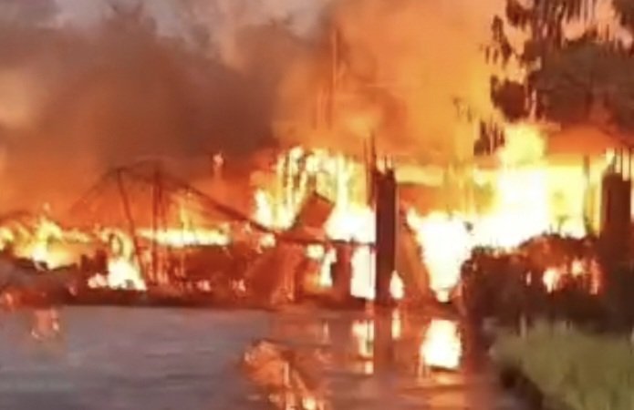 Satu Rumah di Blang Tampu Hangus Terbakar