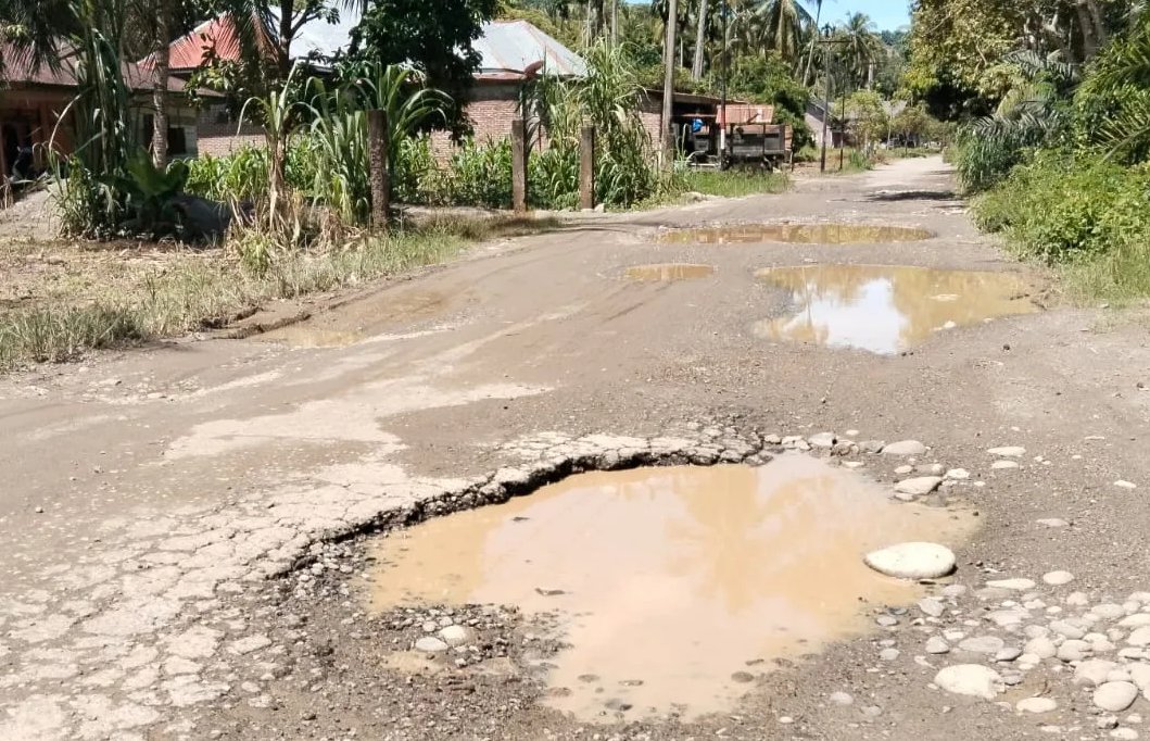 Warga Minta Pemerintah Perbaiki Jalan Rusak di Teupin Mane