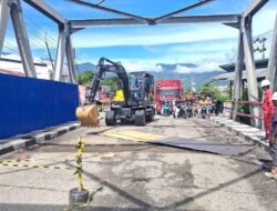 Lantai Jembatan Biak Muli Amblas, BPJN Lakukan Penanganan Darurat