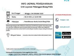 Warga Abdya Diminta Bersiap, Listrik Padam 10 Jam pada Minggu 4 Oktober