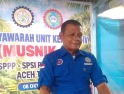 Aklamasi, Hendra Terpilih Lagi Pimpin PUK FSPPP-SPSI PT PPP/Sri Kuala Tamiang