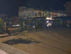 Sungai Kali Bulan Kembali Meluap, Dua Jembatan Penghubung Terendam