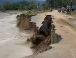 Khawatir Jalan Kaloy Putus, Warga Minta Penanganan Segera