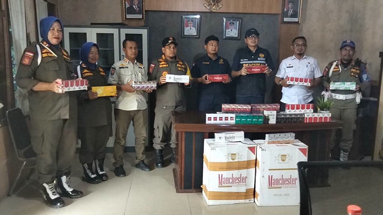 Bea Cukai dan Satpol PP Sita 42.660 Batang Rokok Ilegal di Subulussalam