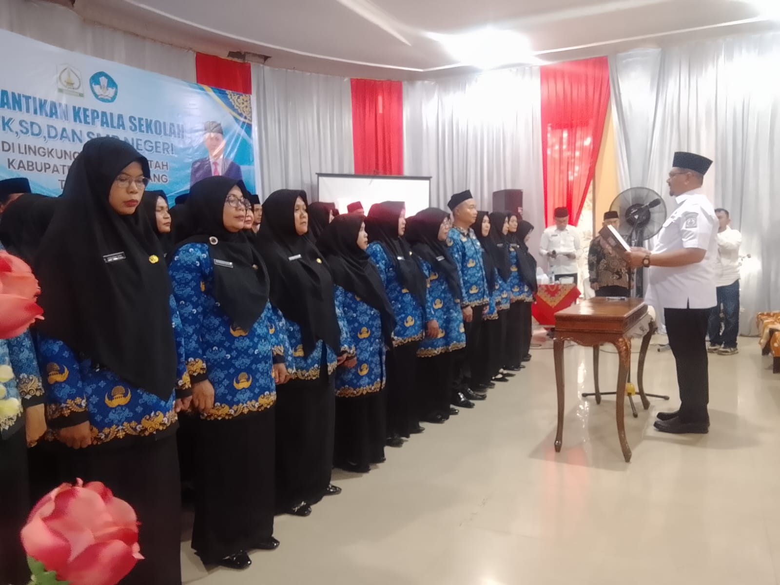 Lantik 55 Kepala Sekolah, Bupati Aceh Tamiang Tegaskan Larangan Pungli