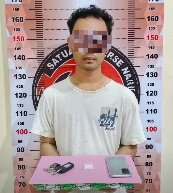 Polres Aceh Tenggara Amankan Pria Terkait Temuan Sabu 2,52 Gram
