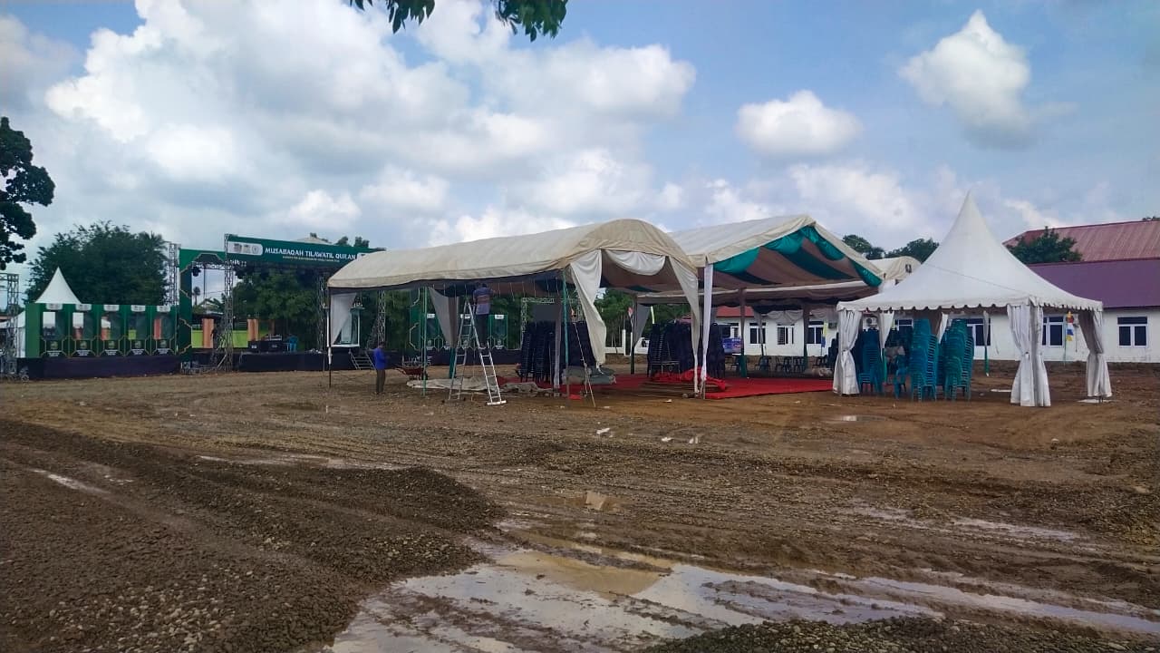 Lapangan Berlumpur, Panitia Kebut Persiapan MTQ Aceh Besar